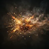 Distant Submachine Gun Burst sound effect artwork