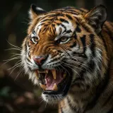 Close Up Tiger Hiss and Growl sound effect artwork
