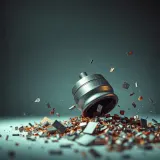Heavy Metal Drop and Crunching Debris sound effect artwork