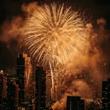 City Fireworks Booming and Echoing sound effect artwork