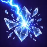 Synthesized electrical zap and shattering crash sound effect artwork