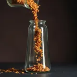 Coarse Spice Flakes Pouring into Glass Flask sound effect artwork