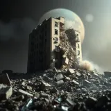 Loud Building Collapse with Crashing Debris sound effect artwork
