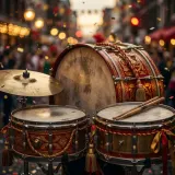 Festive Parade Drums and Crowd sound effect artwork