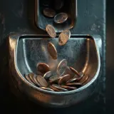 Coins Dropping into Return Tray sound effect artwork