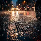 City Rain with Traffic Hiss sound effect artwork