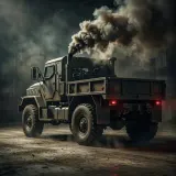 Military Diesel Vehicle Start and Drive Away sound effect artwork