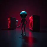 Retro Alien March Slowing sound effect artwork