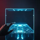Holographic Glass Interface Taps sound effect artwork