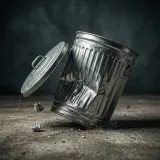 Metal Trash Can Smash on Concrete sound effect artwork