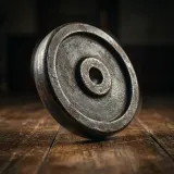 Metal Weight Rolling on Wood Floor sound effect artwork