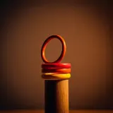 Toy Rings Dropping onto Post sound effect artwork