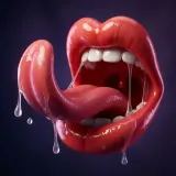 Cartoon Sloppy Lick and Lip Smack sound effect artwork