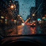 Rain on a Car Windshield from Inside sound effect artwork