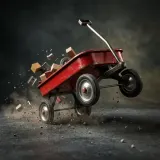Metal Wagon Rolling Crash sound effect artwork