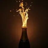 Sabered Champagne Bottle Pop sound effect artwork