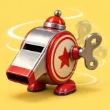 Mechanical Wind up Toy Whistle Spinning Down sound effect artwork