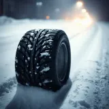 Car Tires Rolling Through Snow sound effect artwork