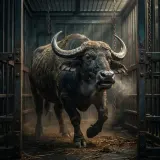 Water Buffalo Moving in Reverberant Cage sound effect artwork