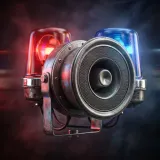 Police Siren Wail Doppler Pass By sound effect artwork