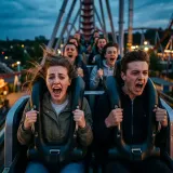 Rollercoaster Riders Screaming on the Drop sound effect artwork