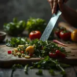 Vegetables Chopping on Wooden Board sound effect artwork