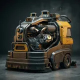 Gas Powered Floor Cleaner Engine Drone sound effect artwork