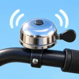 Bright metallic bicycle bell ringing sound effect artwork