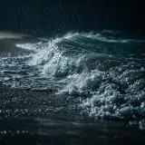 Night Ocean Waves and Light Rain sound effect artwork