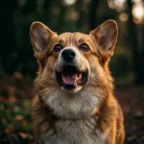 Excited Corgi Barking Outdoors sound effect artwork