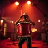 Street Performer Bucket Drums sound effect artwork
