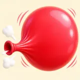 Blowing up a squeaky rubber balloon sound effect artwork