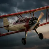 Distant Vintage Biplane Fly By sound effect artwork