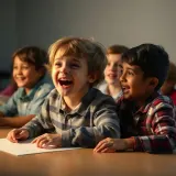 Excited Classroom Children Answering sound effect artwork