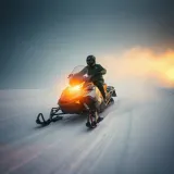 Snowmobile Racing Across Snow sound effect artwork