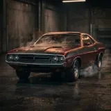Vintage V8 Car Arrival and Rattling Idle sound effect artwork