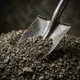 Shovel Digging Gravel and Pebbles sound effect artwork