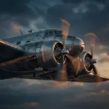 Pulsing Propeller Airplane Flyover sound effect artwork