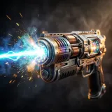 Pew Laser Blaster Shot sound effect artwork
