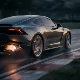 Fast Car Drive By with Gear Shift sound effect artwork