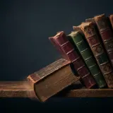 Leather Books Sliding on Shelf sound effect artwork