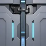 Automatic servo door closing and latching sound effect artwork