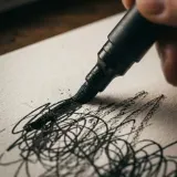 Permanent Marker Scribbling on Paper sound effect artwork