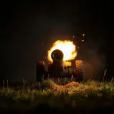 Distant Artillery Battle Rumble sound effect artwork