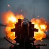 Rapid Anti Aircraft Cannon Burst sound effect artwork