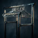 Metal Clothes Rack Rattle and Move sound effect artwork