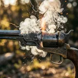 Black Powder Revolver Shot Outdoors sound effect artwork