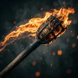 Flaming Torch Swing Whoosh sound effect artwork