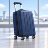 Stylized thumbnail for Rolling Suitcase Passing Left to Right