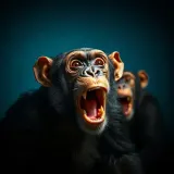 Excited Chimpanzee Chatter Calls sound effect artwork